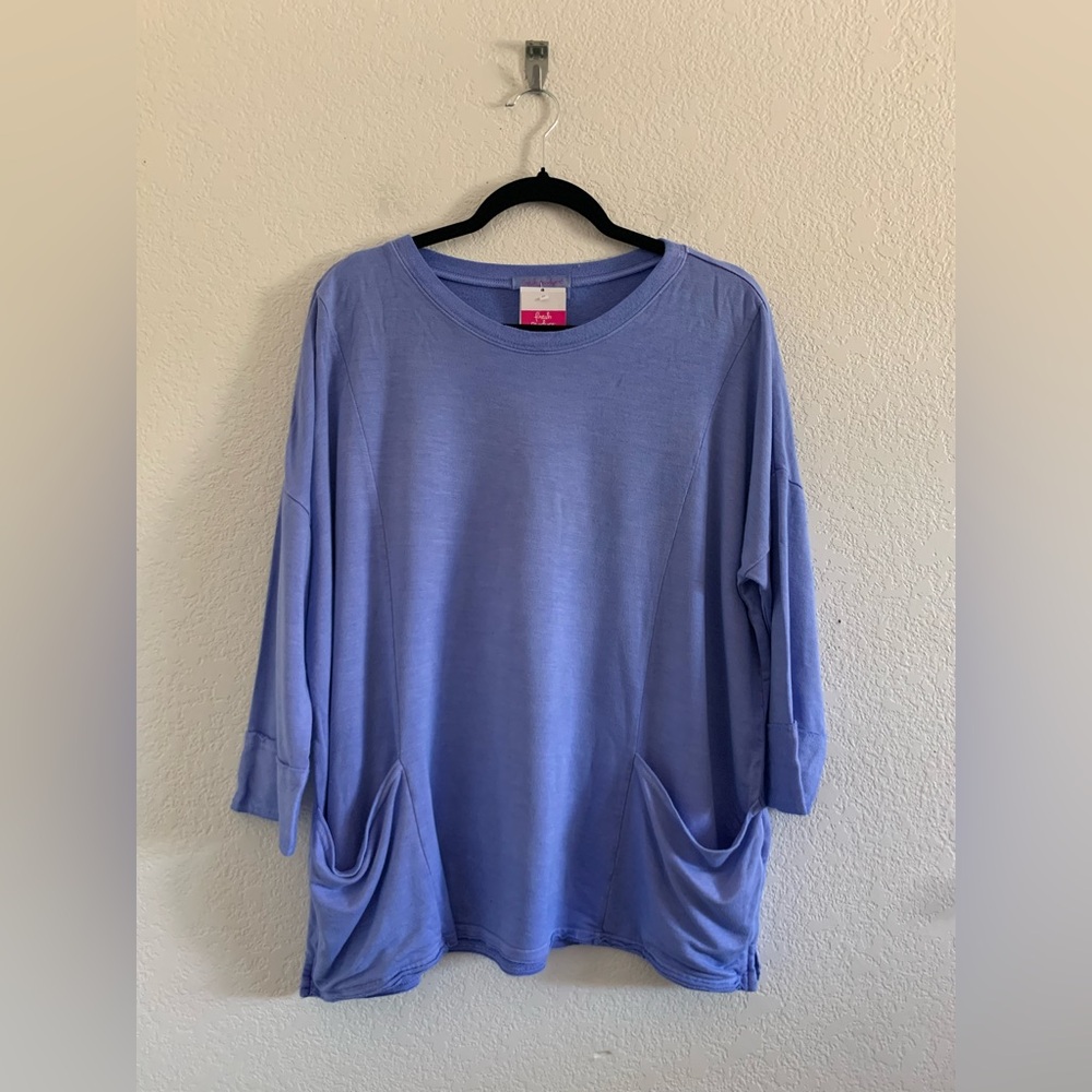 FRESH PRODUCE M/L NWT Peri Diana Boxy Sweatshirt French Terry Sweat Shirt USA